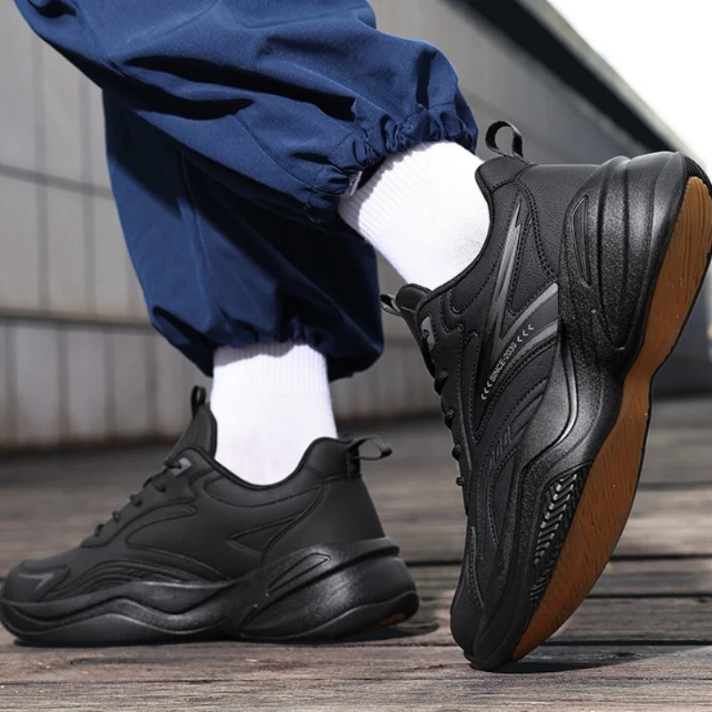 Men's Sports Shoes Autumn-winter Multi-color Soft Sole Low-top Round Toe Anti-slip High-quality Large Size Lace-up Casual Shoes